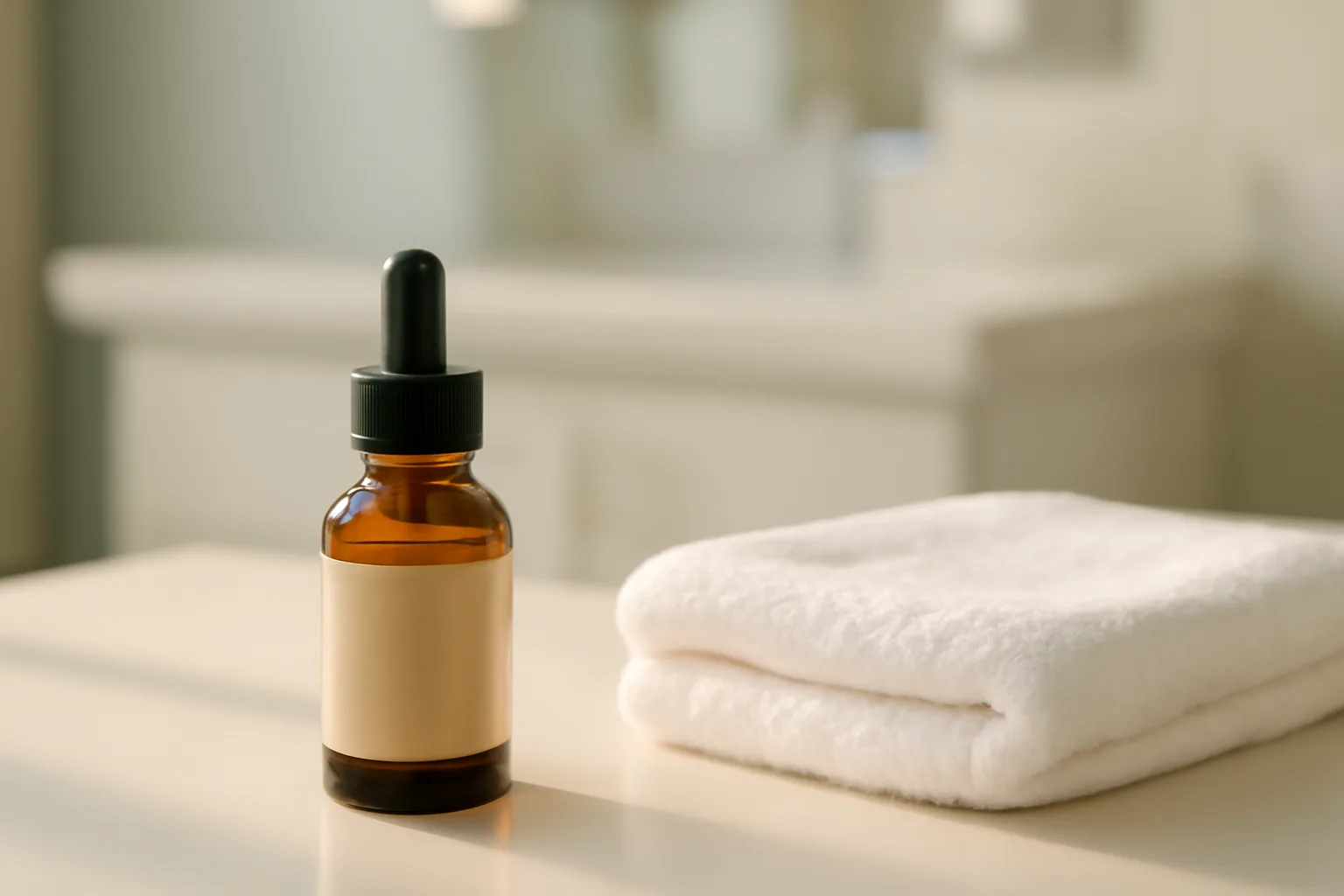 Skincare cream bottle on a clinical counter, evoking azelaic acid and blood work questions